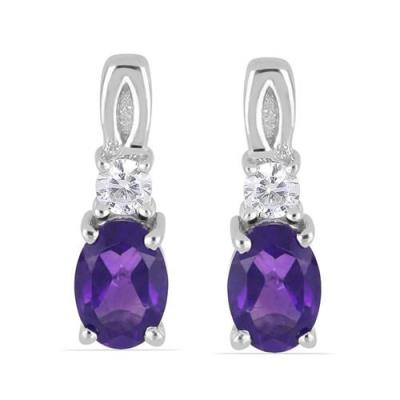 BUY 925 SILVER REAL IOLITE GEMSTONE CLASSIC EARRINGS